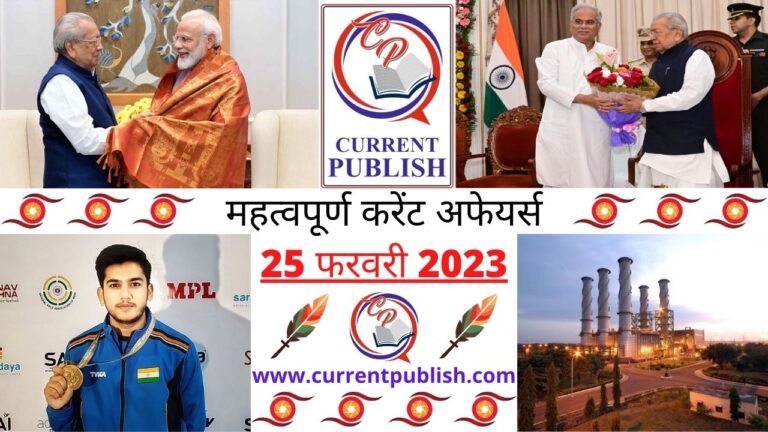 Important 25 February 2023 Current Affairs in Hindi | Today Current Affairs