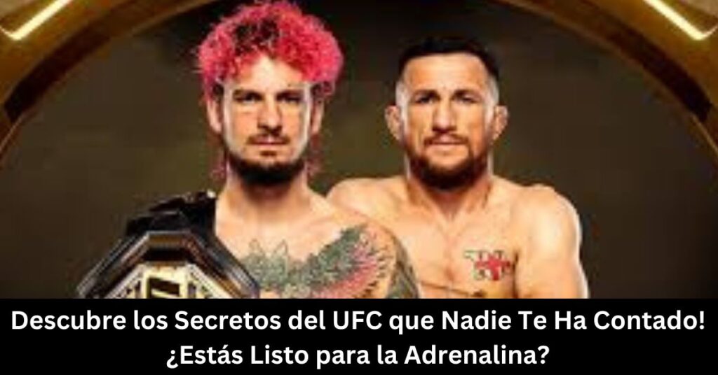 Descubre los Secretos del UFC que Nadie Te Ha Contado! ¿Estás Listo para la Adrenalina